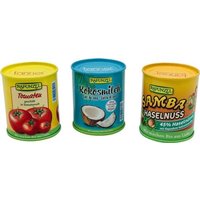 Leckere Naturkost von Rapunzel in Metalldosen Leckere Naturkost von Rapunzel in Metalldosen von Chr. Tanner GmbH