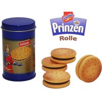 Prinzenrolle Dose aus Metall mit abnehmbarem Deckel. Gefüllt mit 4 detailgetreuen Doppelkeksen aus Holz Prinzenrolle Dose aus Metall mit abnehmbarem Deckel. Gefüllt mit 4 detailgetreuen Doppelkeksen aus Holz von Chr. Tanner GmbH