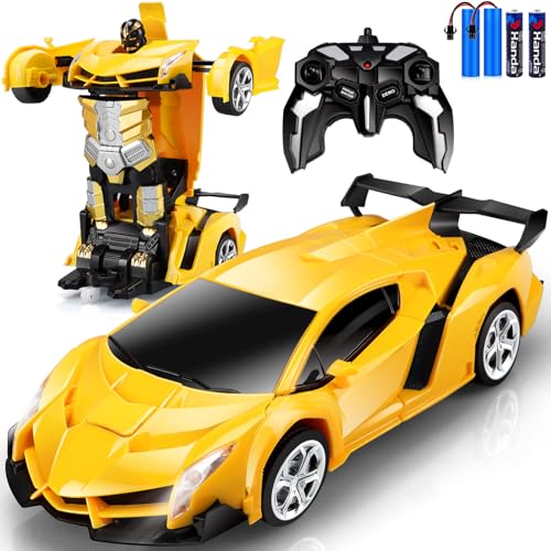 Chridark Ferngesteuertes Auto Transformator Spielzeug Transform RC Roboter Spielzeugauto für Kinder Spielzeug für 3-8 Jahre Mädchen Junge Geschenk Geburtstag Spielsachen von Chridark