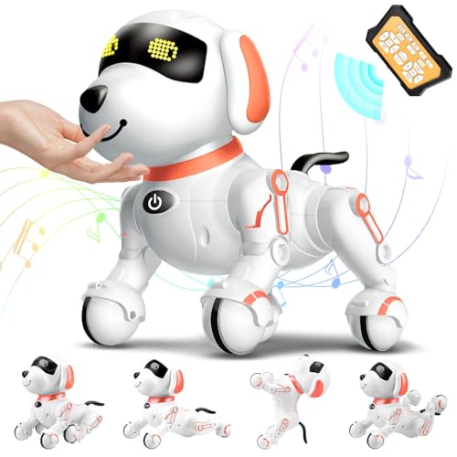 Chridark Roboter Hund für Kinder Roboterhund Spielzeug Ferngesteuerter Robo Hund Digitales Little Robot Pets Kinderspielzeug Spielzeug für 3-8 Jahre Junge Mädchen Geschenk Geburtstag Spielsachen von Chridark