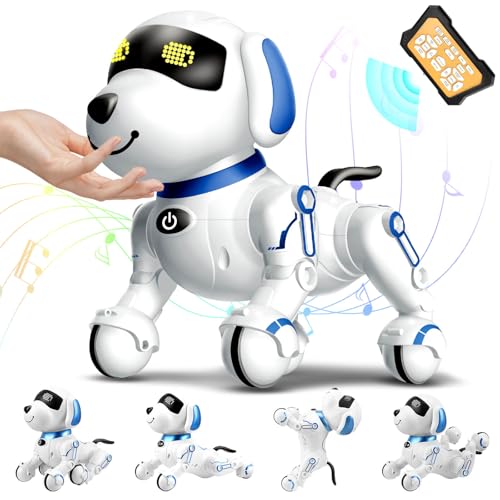 Chridark Roboter Hund für Kinder Roboterhund Spielzeug Ferngesteuerter Robo Hund Digitales Little Robot Pets Kinderspielzeug Spielzeug für 3-8 Jahre Junge Mädchen Geschenk Geburtstag Spielsachen von Chridark