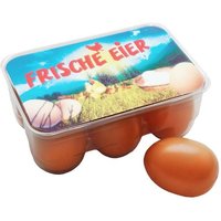 6 frische Eier im originalgetreuen Blister aus Kunststoff 6 frische Eier im originalgetreuen Blister aus Kunststoff von Christian Tanner GmbH