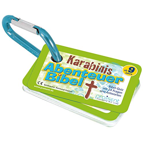 Christliche Geschenkideen °* KARABINIS Mini-Spiele Bibel-Quiz GRÜN mit Spielanleitung von Christliche Geschenkideen