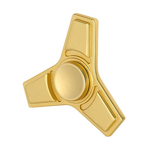 Christmas Concepts® - Tri Fidget Hand Spinner - Stress Reducer, Stress Relief, Autismus - Matt Gold Design von Christmas Concepts