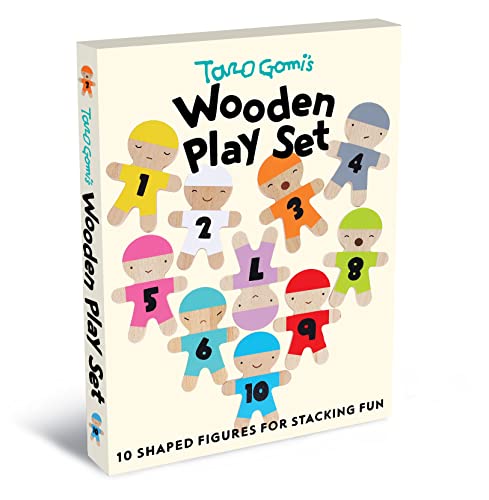 Chronicle Books Taro Gomi's Wooden Play Set: 10 Shaped Figures for Stacking Fun von Chronicle Books