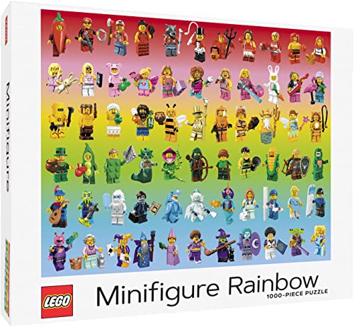 Chronicle Books 9781797214382 Rainbow Puzzle, Lego Minifigur Regenbogen von Chronicle Books