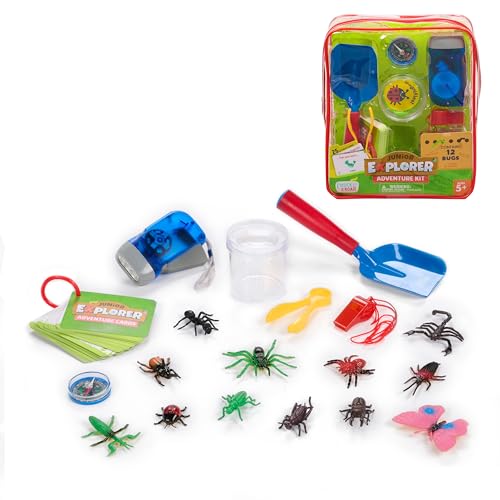 Chuckle & Roar - Junior Explorer Adventure Kit – Insektenspaß entdecken und lernen – ideal für junge Lernende – 19-teiliges Set – drinnen und draußen – ab 5 Jahren von Chuckle & Roar