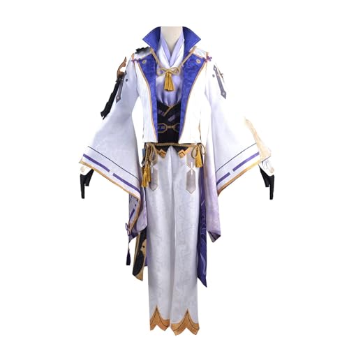 Chukamalilayi Navia/Kamisato/Kaveh Spielfigur Anime Kostüm Rollenspiel Peripherie Cosplay Kostüm Halloween Anime Uniform Set Perücke/Kleid Set Comic-Con Maskerade (typ3, M) von Chukamalilayi