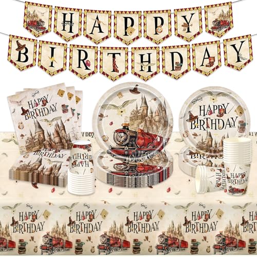 Wizard Pappteller Kindergeburtstag Deko- Magischer Geburtstag Geschirr Deko Wizard Geburtstagsdeko Partygeschirr Set Party Supplies Deko Banner Tischdecke Servietten Teller Tassen Jungen Mädchen Wizard Pappteller Kindergeburtstag Deko- Magischer Geburtstag Geschirr Deko Wizard Geburtstagsdeko Partygeschirr Set Party Supplies Deko Banner Tischdecke Servietten Teller Tassen Jungen Mädchen von Chukua