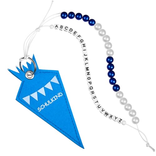 Chunyin Einschulung Geschenk ABC Rechenkette 2025 Schultüte Füllung Schulkind Filz Zählkette bis 20 für Kinder 26 Alphabet Perlen Set Schulanfang Geschenk für Mädchen Jungen(Blau) Chunyin Einschulung Geschenk ABC Rechenkette 2025 Schultüte Füllung Schulkind Filz Zählkette bis 20 für Kinder 26 Alphabet Perlen Set Schulanfang Geschenk für Mädchen Jungen(Blau) von Chunyin