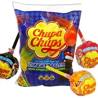 Großpack Chupa Chups, 3kg, 250 Lutscher, Zungenmaler, Cola, Orange, Kirsch von Chupa Chups