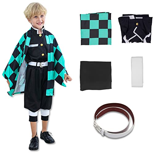 Cosplay Gitter Costume Anime Kimono Christmas Cape Carnival Outfit Uniform for Kids Boys and Men von Churgigi