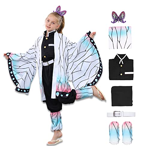 Cosplay Schmetterling Costume Kimono Christmas Cape Carnival Outfit Uniform for Kids Girls and Women von Churgigi