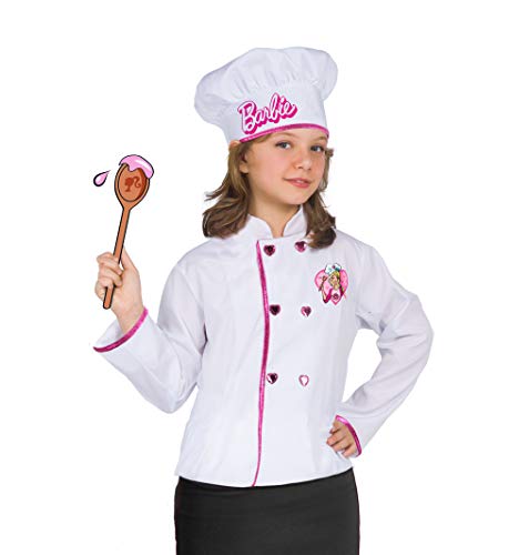 Barbie Chef (jacket and hat) costume disguise official girl (One size 5-9 years) von Ciao