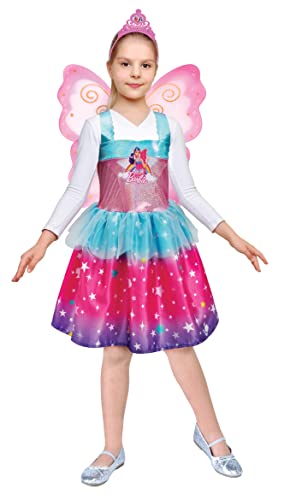 Barbie Fairy costume dress disguise official girl (Size 5-7 years) with wings von Ciao