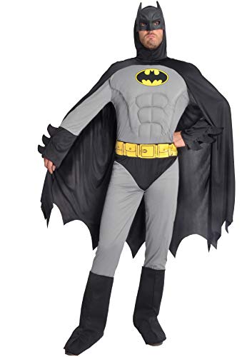 Batman Classic costume disguise adult official DC Comics (Size XL) with padded muscles von Ciao