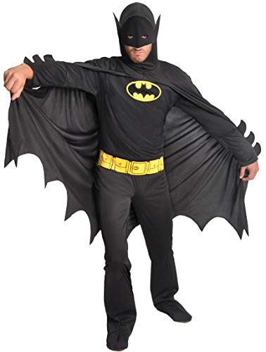 Batman Dark Knight costume disguise adult official DC Comics (Size XL), Schwarz von Ciao