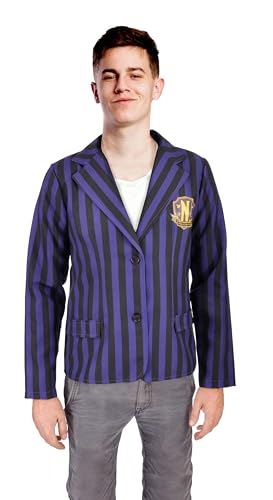 Ciao- Nevermore Academy Jacket school uniform costume disguise fancy dress boy girl official Wednesday Addams (Size M) von Ciao