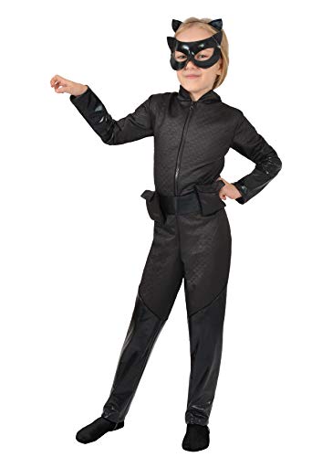 Ciao- Catwoman costume disguise fancy dress child girl official DC Comics (Size 8-10 years), Schwarz von Ciao