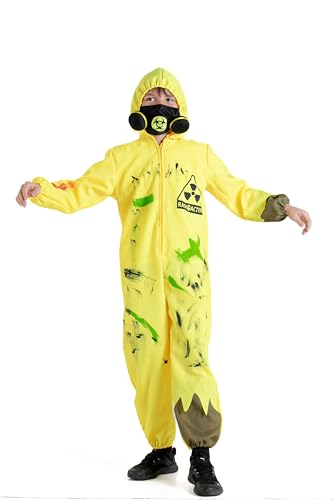 Ciao- Biohazard Radioactive Child suit costume disguise boy (Size 5-7 years), Gelb von Ciao