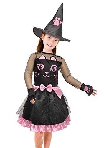 Kitty Witch costume disguise fancy dress girl (Size 4-6 years) von Ciao