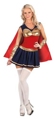 Ciao Super Hero Girl Wonder Angel Kostüm Verkleidung Mädchen Damen Erwachsene (Einheitsgröße 40-42) von Ciao