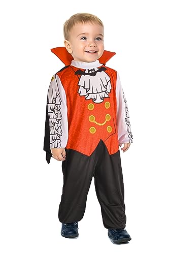 Ciao- Baby Vampire costume disguise baby (Size 1-2 years) with cape, Red, Black, White von Ciao