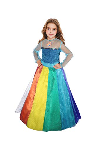 Ciao- Barbie Rainbow Princess costume dress disguise fancy dress official girl (Size 8-10 years) von Ciao