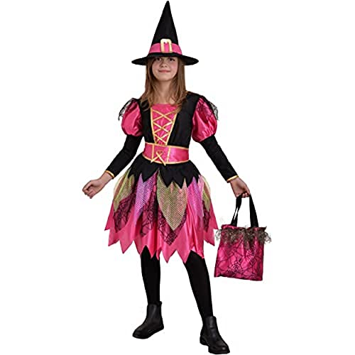 Ciao- Fashion Witch Girl costume disguise girl (Size 5-7 years) with hat and bag von Ciao