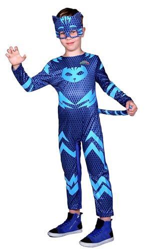 Ciao Catboy costume disguise boy official PJ Masks (Size 3-4 years) with mask, Blau von Ciao