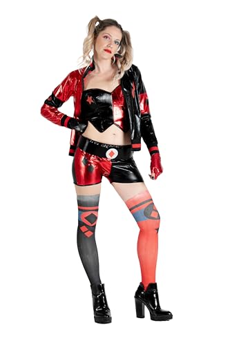 Ciao- Harley Quinn Kostüm Verkleidung Mädchen Damen Erwachsene offizielle DC Comics (Größe M) von Ciao