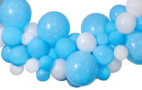 Ciao - Kit Girlande Luftballons DIY Baby Blue (65 Latexballons, 300 cm), hellblau von Ciao