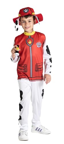 Ciao- Marshall costume disguise fancy dress boy official Paw Patrol (Size 3-4 years) with hat and mini-flashlight von Ciao