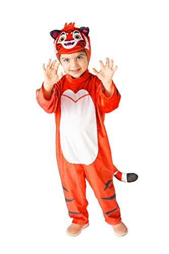 Ciao- Tig little tiger onesie plush boy costume disguise official Leo & Tig (Size 3-4 years) von Ciao