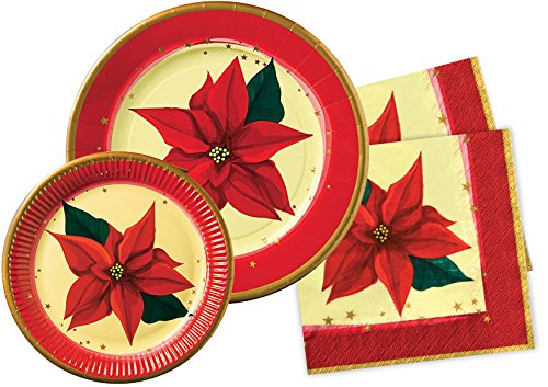 Ciao Y4471 Party Table Set, Red, Cream, 8 Personen von Ciao