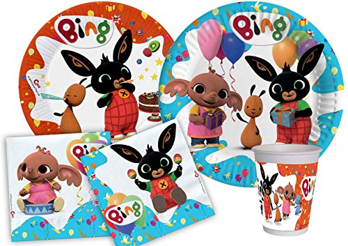 Ciao Y5016 Bing Party Tableware Set, Single, Mehrfarbig, 8 Personen von Ciao