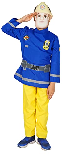 Ciao- Fireman Sam costume disguise fancy dress boy official (Size 3-4 years) with mask von Ciao