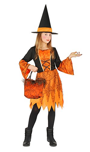 FIORI PAOLO Witch of The Pumpkins Costume Disguise Fancy Dress Girl (Size 8-10 Years) with Luxury lace Bag FIORI PAOLO Witch of The Pumpkins Costume Disguise Fancy Dress Girl (Size 8-10 Years) with Luxury lace Bag von FIORI PAOLO