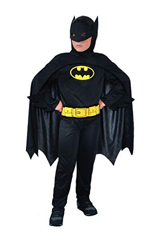 Ciao Batman Dark Knight costume disguise boy official DC Comics (Size 5-7 years), Schwarz von Ciao