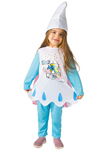 Smurfette costume disguise baby official Smurfs (Size 2-3 years) with cape von Ciao