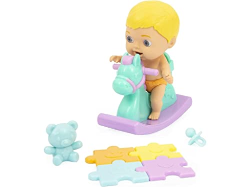 Cicciobello Aocicci CC010 Baby mit Schaukelpferd, mit Zubehör, Verschiedene Modelle für Mädchen oder Jungen, Spielzeug für Kinder ab 3 Jahren von Amicicci