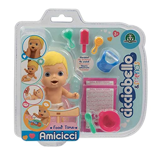 Cicciobello Amicicci, Baby mit Set Mahlzeit und Zubehör, zufällige Modelle, Spielzeug für Kinder ab 3 Jahren, CC001 von Cicciobello