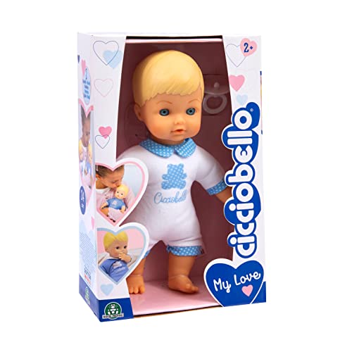 Cicciobello My Love – Die Flauschige Puppe passt den Kleinen mit weißem Kleid, Höhe 24 cm, für Kinder ab 2 Jahren, Ccba6100, Giochi Preziosi von Cicciobello