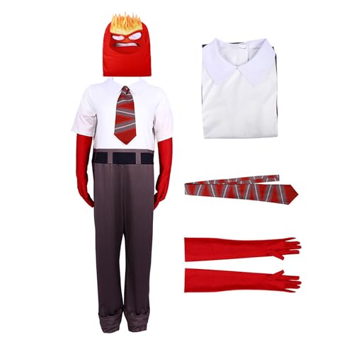 Angst Cosplay -Kostüm ， Verlegenheit Cosplay Uniform Outfits Neid Ennui Angst Kostüm mit Masken T -Shirthosen Set Film Outfits Halloween Party Carnival Full Sets von Cicilian