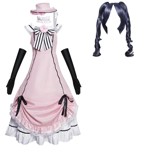 Cicilian Anime Cos Ciel Phantomhive Cosplay-Kostüm, Party-Uniform, komplettes Set, Kuroshitsuji Anime Phantomhive Ciel, Bühnen-Cosplay, Schneideruniform, Kostüm-Outfits von Cicilian