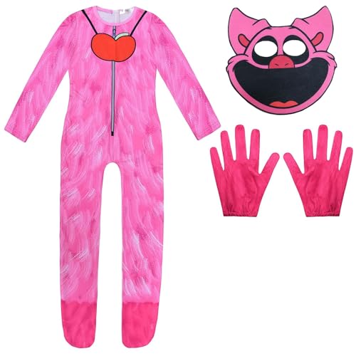 Cicilian Cosplay-Kostüm mit Aufdruck für Kinder, Schläfrige Katze, Halloween-Cosplay-Kostüm, süßes Cosplay-Kostüm für Kinder mit Maske und Stirnband von Cicilian