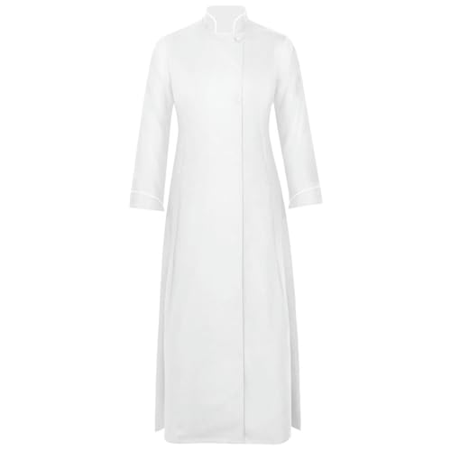 Cicilian Gewand für Geistliche für Erwachsene, Pfarrer, Chorrobe, Halloween-Cosplay-Kostüm, Soutane für Geistliche, Prediger, heiliger Mönch, Pastor, Halloween-Robe von Cicilian