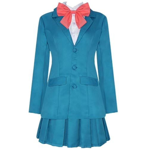 Cicilian Kuronuma Sawako Cosplay-Kostüm, Schuluniformanzüge für Damen, Anime-Cosplay, blaue JK-Uniform-Kleidersets, Halloween-Karnevalsparty-Outfits von Cicilian