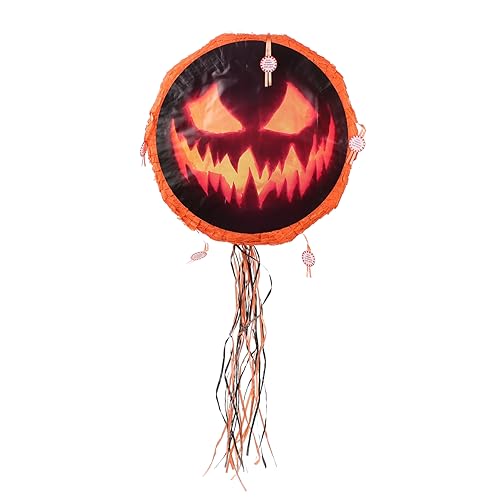 2 Stück Kürbis Piñatas Dekorationen Halloween Süßigkeiten Outdoor Ornamente Party Halloween Hängekürbis Gruselige Halloween Requisiten Kürbisförmige Piñata Halloween Ciieeo von Ciieeo