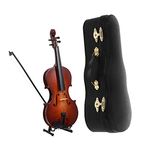 Ciieeo 1 Satz Modell Geige Musikalisches Spielzeug Geigen-Display-Modell Geige Für Kinder Von 5-9 Jahren Performance-Requisiten Kleines Geigendekor Musikspielzeug Violine Rot Plastik von Ciieeo